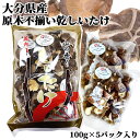 【送料込】マルトモ物産 大分県産原木椎茸お徳用 100g(5袋入り) 小分けパック 不揃い