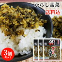 九州産高菜使用 粋からし高菜 150g×3個セット HACCP認定 若山食品 【送料込】