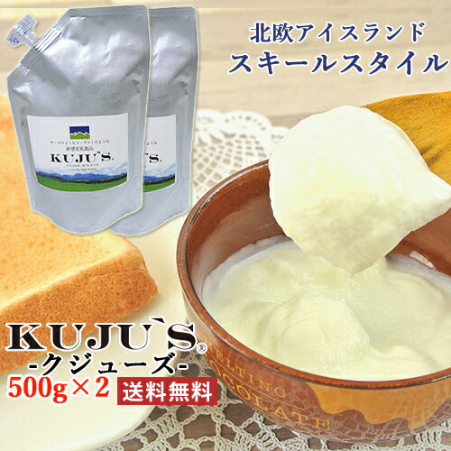 5%還元 チーズのようなヨーグルトのような新感覚乳製品 KUJUS (クジューズ) 500g×2 久住高原菓房いずみや【送料無料】【バレンタインクーポン】