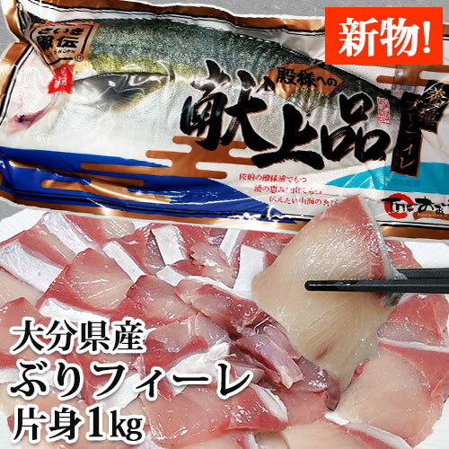 豊後水道の恵まれた環境で育った豊の活ぶり 大分県産 ぶりフィーレ 片身 1kg以上 新物 鰤フィレ 養殖ブリ 産地直送 新鮮 刺身 しゃぶしゃぶ 照り焼き 鰤かま 冷蔵 佐伯 Up【送料込】