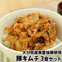 大分県産奥豊後豚使用 豚キムチ 130g×3個 冷凍状態のまま電子レンジで温めるだけ! 簡単調理 時短 レンチン お惣菜 おつまみ 豚肉 冷凍便 CROBORN...