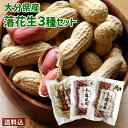 大分県産 粒揃いピーナッツ 殻煎り落花生&素煎り落花生&塩煎り落花生 3種セット(各1袋) 豊後高田仁義豆 減農薬 ピーナッツ 千葉半立 国産 天日干し 高田み...