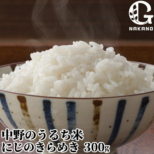 令和7年度産 新米 中野のうるち米 にじのきらめき(精米) 300g お試しサイズ約2合分 大分県豊後大野市清川町産 九州産白米 お米 農事組合法人グリーン法人中野