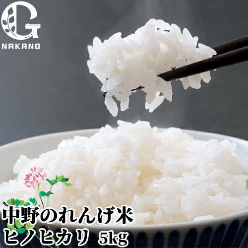 令和5年度産 中野のれんげ米 ひのひかり(精米) 5kg 大分県豊後大野市清川町産ヒノヒカリ 緑肥として蓮華を使用 九州産白米 お米 農事組合法人グリーン法人中野【送料込】 KTBU