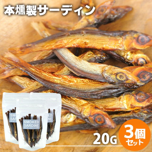 自家製燻製手づくり スモークサーディン 20g×3個セット ウルメイワシ燻製 大分県産 桜チップ 燻製屋 燻々 太陽農園【送料込】