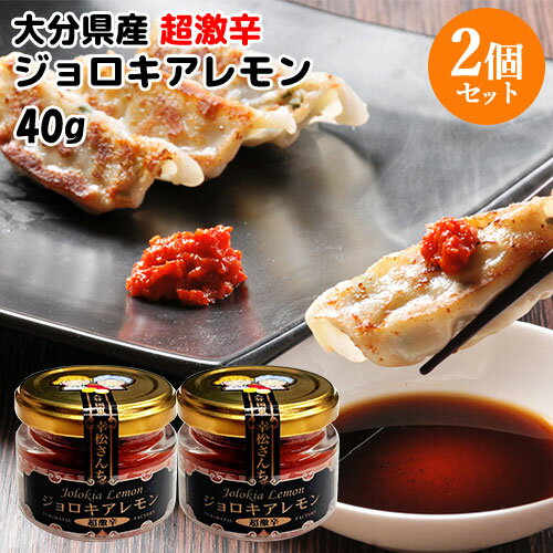 大分県産唐辛子使用 幸松さんちのジョロキアレモン 40g×2個セット 檸檬胡椒 激辛 農家の手作り調味料 辛党 ゆきまつ加工【送料込】