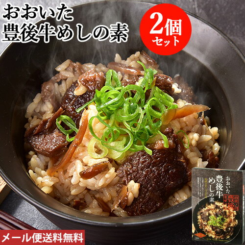 温かいご飯に混ぜるだけ！ おおいた豊後牛めしの素 2合用 160g×2個セット 黒毛和牛 和牛日本一の大分県産 混ぜご飯の素 簡単調理 大分航空ターミナル【メール便送料込】のサムネイル