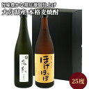 大分県産裸麦100%麦焼酎 久家本店常圧蒸留飲み比べセット(黒麹仕込 嵐影)(氷点濾過 ほげほっぽ) 25度 720ml×2本【送料込】