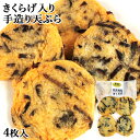 常温保存できるさつま揚げ 練り物専門店の手造りきくらげ入り天ぷら 4枚入 真空パック 別府温泉水使用 揚げかまぼこ おかず おつまみ おでんの具 煮物料理 味一...