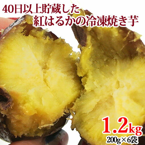 冷凍焼き芋 紅はるか1.2kg(200g×6袋) やきいも さつまいも サツマイモ 薩摩芋 急速冷凍 蜜芋 半解凍 スイーツ おやつ ハナマル食品【送料込】