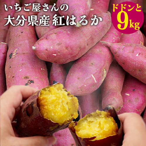 貯蔵熟成＆産地直送 大分県産さつまいも 紅はるか 9kg 貯蔵熟成サツマイモ しっとり甘い 甘藷 焼き芋 ..