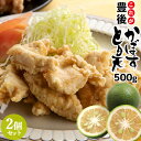 電子レンジで温めるだけ 大分名物 これが豊後かぼすとり天 500g×2個(合計1kg)セット 国産鶏ムネ肉使用 鶏の天ぷら カボス レンチン お惣菜 おかず お...