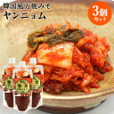 自宅で手軽に本格キムチ&韓国料理 薬念(ヤンニョム) 200g×3個セット 韓国風万能みそ 旨辛生たれ キムチの素 保存料不使用 冷蔵 アリラン食堂【送料込】