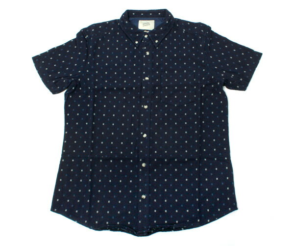 デウス（DEUS EX MACHINA） ショート スリーブ シャツ ベルビン インディゴ SHIRT BELBIN INDIGO [OSALE]【返品交換対象外】