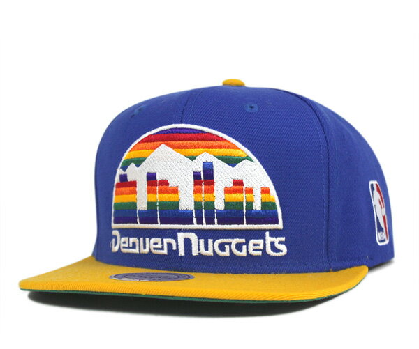 ミッチェル＆ネス キャップ スナップバック エックスエルロゴ 2トーン デンバー ナゲッツ ブ...