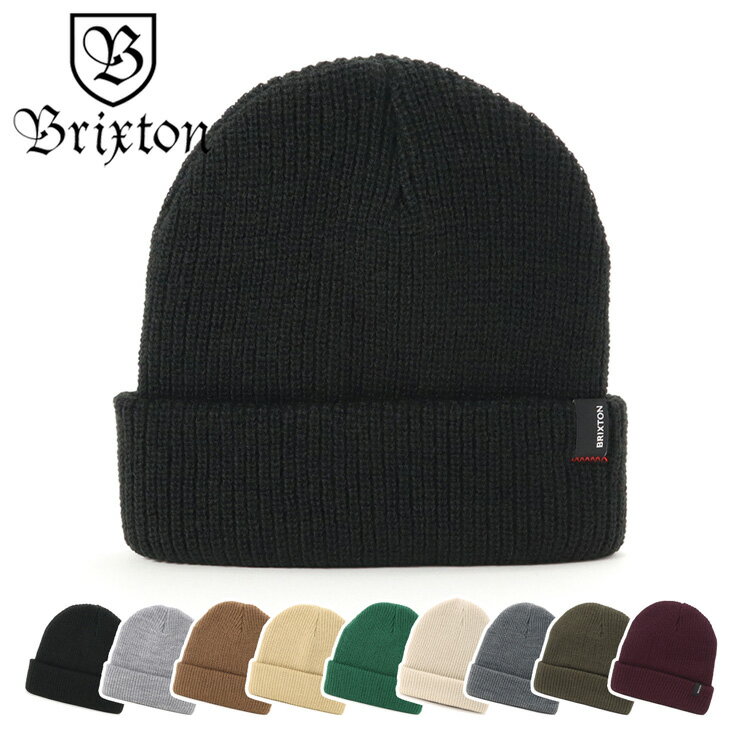 ブリクストン ニット帽 メンズ ブリクストン ニット帽 BRIXTON HAT 帽子 メンズ レディース ビーニー ニット帽 ベージュ カーキ 黒 ブランド おしゃれ かっこいい 人気 秋 冬 大きい 小さい フリー サイズ ユニセックス 男女兼用 ストリート コーデ