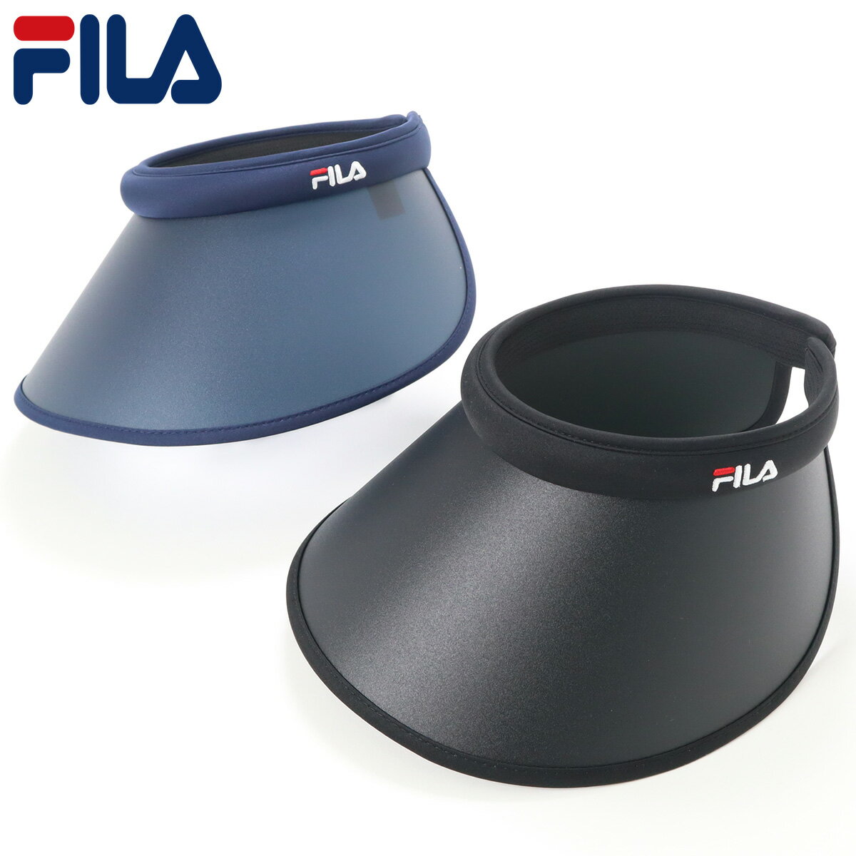 フィラ FILA 帽子 サンバイザー WIDE CLIP VISOR ワイド クリップバイザー ONSPOTZ 別注 0128 FLW UV つば広 日除け 紫外線対策 UVカット スポーツ ゴルフ テニス カチューシャ サイズフリー 春夏秋冬 レディース