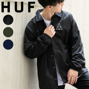 ハフ HUF アパレル ナイロンジャケット ESSENTIALS TT COACHES JACKET ウィンドブレーカー ベンチジャケット ストリート ブランド カジュアル アウター スケボー スポーツ アウトドア 大きいサイズ ビッグサイズ オーバーサイズ 春夏秋冬 メンズ レディース