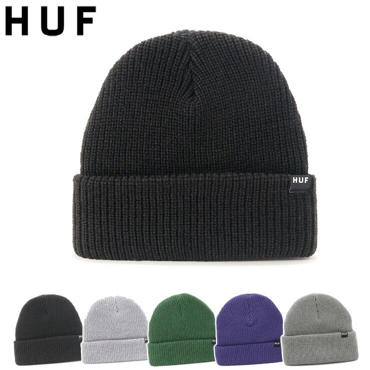 ハフ ニット帽 メンズ ハフ HUF 帽子 ニット帽 ワッチ 折り返し ESSENTIALS USUAL BEANIE ビーニー ブランド おしゃれ ストリート カジュアル 防寒 スケーター 春夏秋冬 メンズ レディース