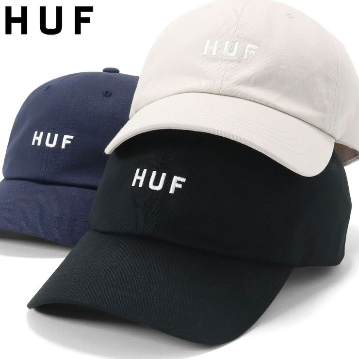 ハフ キャップ HUF CAP メンズ レディース 黒 白 コットン 綿 ブランドロゴ 大きいサイズ ブランド 深め おしゃれ かっこいい 人気 春 夏 秋 冬 サイズ調整 ユニセックス 男女兼用 オールシーズン ストリート