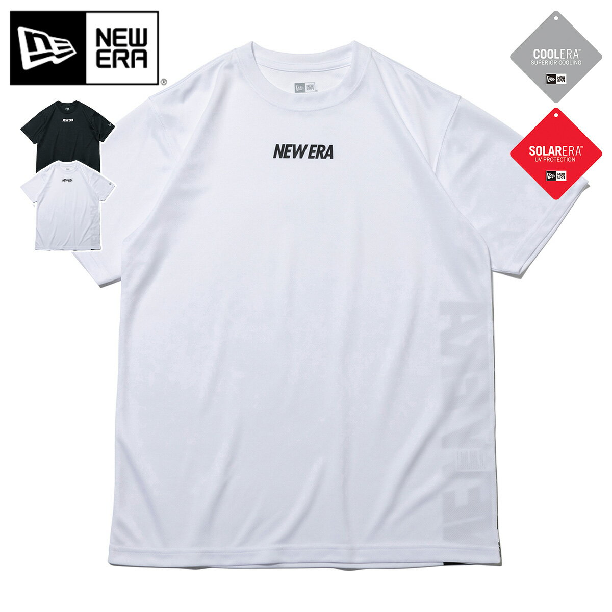 ニューエラ Tシャツ 半袖 NEW ERA クルーネック 黒 白 クールエラ COOLERA メンズ レディース ブランド 大きいサイズ オーバーサイズ おしゃれ かっこいい 人気 春夏秋冬 ニューエラー 正規品 小さいサイズ ユニセックス 男女兼用 ストリート