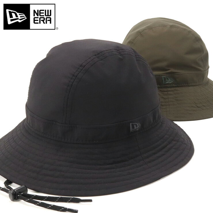 ニューエラ バケットハット NEW ERA HAT バケハ メンズ レディース 帽子 Bucket-04 コラボ 野沢和香 グッズ 黒 カーキ ナイロン 撥水 大きいサイズ ブランド 深め おしゃれ かっこいい 人気 春 夏 秋 冬 ニューエラー 正規品 ユニセックス 男女兼用 オールシーズン