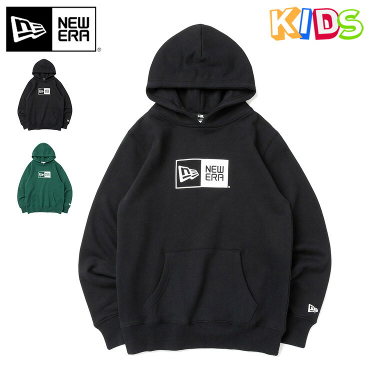 ニューエラ キッズ パーカー NEW ERA KIDS トレーナー フード付き 長袖 スウェット 黒 白 綿 コットン ブランド 男の子 女の子 人気 かっこいい おしゃれ 親子 春 夏 秋 冬 ニューエラー 正規品 ボーイズ ガールズ 大きいサイズ プレゼント