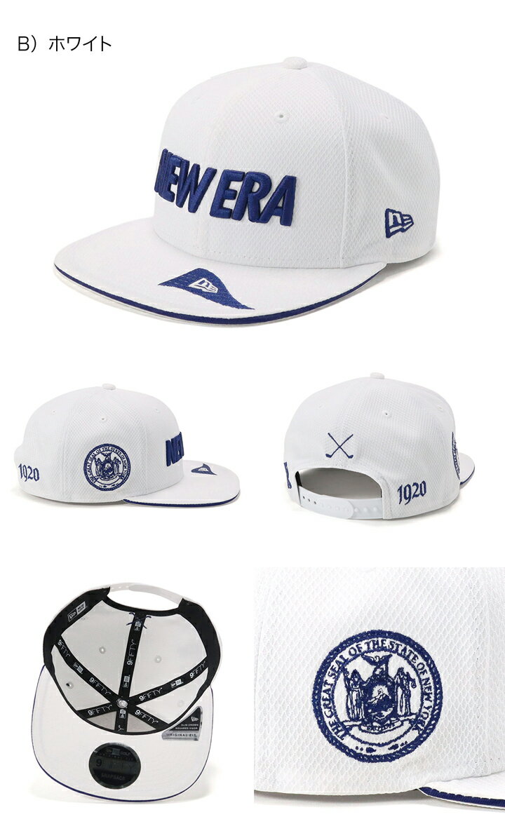 ニューエラ ゴルフ キャップ NEW ERA GOLF CAP 9FIFTY メンズ レディース 帽子 黒 白 大きいサイズ ブランド 深め おしゃれ かっこいい 人気 春 夏 秋 冬 ニューエラー サイズ調整 正規品 ユニセックス 男女兼用 オールシーズン ストリート コーデ