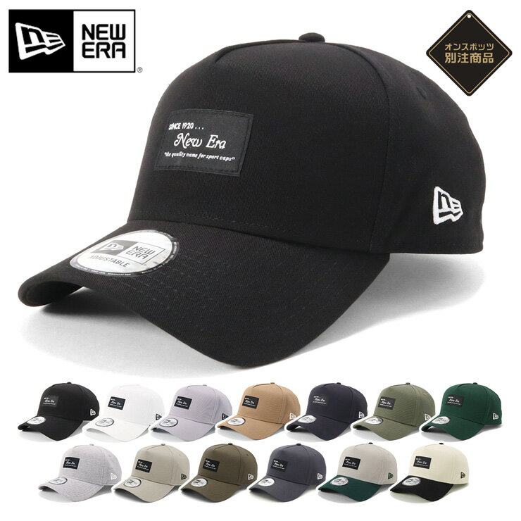 ニューエラ キャップ NEW ERA CAP 9FORTY A-Frame メンズ レディース 帽子 ブラックパッチ ONSPOTZ 別注 黒 白 ベージュ カーキ ブランド 深め おしゃれ かっこいい 人気 春 夏 秋 冬 オールシーズン ニューエラー 大きい 小さい サイズ 調整 正規品 ユニセックス 男女兼用