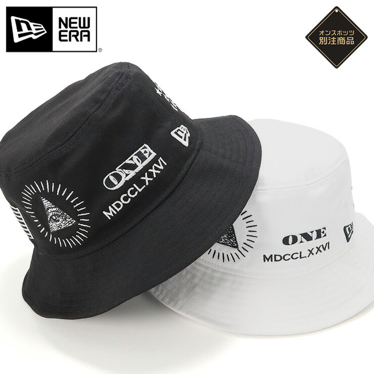 バケットハット メンズ ニューエラ バケットハット NEW ERA HAT バケハ メンズ レディース 帽子 ONSPOTZ 別注 DOLLAR 黒 白 大きいサイズ ブランド 深め おしゃれ かっこいい 人気 春 夏 秋 冬 ニューエラー 正規品 ユニセックス 男女兼用 オールシーズン