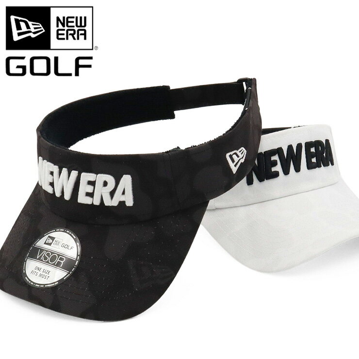 ニューエラ 帽子（メンズ） ニューエラ ゴルフ サンバイザー NEW ERA GOLF レディース メンズ 帽子 黒 白 ブランド 深め おしゃれ かっこいい 人気 春 夏 秋 冬 オールシーズン ニューエラー 大きい 小さい サイズ 調整 正規品 ユニセックス 男女兼用 ストリート コーデ 夏用 冬用