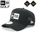 ニューエラ 帽子（メンズ） ニューエラ ゴルフ キャップ NEW ERA GOLF CAP 9FORTY メンズ レディース 帽子 ONSPOTZ 別注 黒 白 ボックスロゴ 大きいサイズ ブランド 深め おしゃれ かっこいい 人気 春 夏 秋 冬 ニューエラー サイズ調整 正規品 ユニセックス 男女兼用 オールシーズン ストリート コーデ