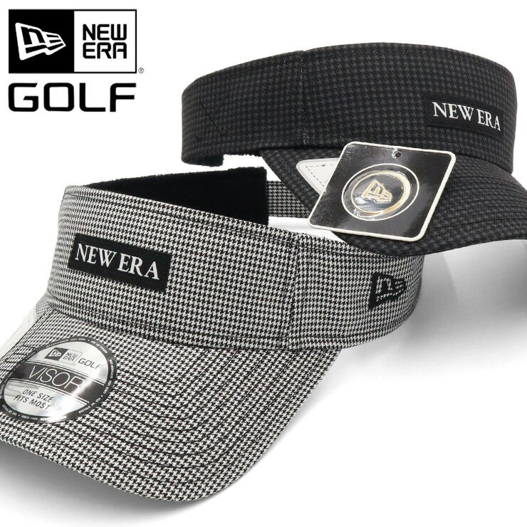 ニューエラ 帽子（メンズ） ニューエラ ゴルフ サンバイザー NEW ERA GOLF レディース メンズ 帽子 黒 綿 コットン ブランド 深め おしゃれ かっこいい 人気 春 夏 秋 冬 オールシーズン ニューエラー 大きい 小さい サイズ 調整 正規品 ユニセックス 男女兼用 ストリート コーデ 夏用 冬用