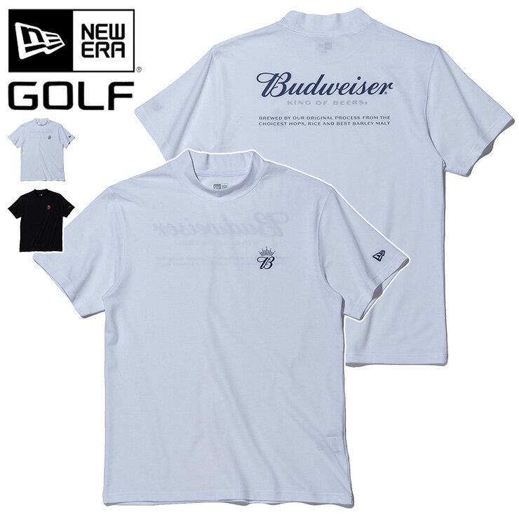 ニューエラ ゴルフ ウェア ポロシャツ NEW ERA GOLF 半袖 コラボ Budweiser グッズ 白 綿 コットン メンズ レディース ブランド おしゃれ かっこいい 人気 オーバーサイズ 春 夏 秋 冬 ニューエラー 正規品 大きい 小さい サイズ ユニセックス 男女兼用 ストリート 夏用 冬用