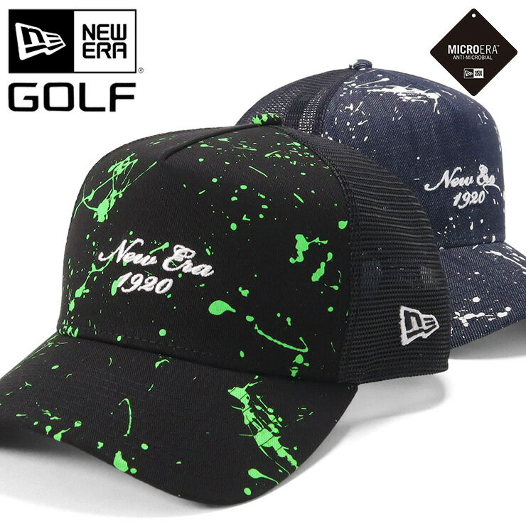 ニューエラ ゴルフ キャップ NEW ERA GOLF CAP 9FORTY A-Frame Trucker メッシュキャップ メンズ レディース 帽子 黒 ブランド 深め おしゃれ かっこいい 人気 春 夏 秋 冬 オールシーズン ニューエラー 大きい 小さい サイズ 調整 正規品 ユニセックス 男女兼用 ストリート