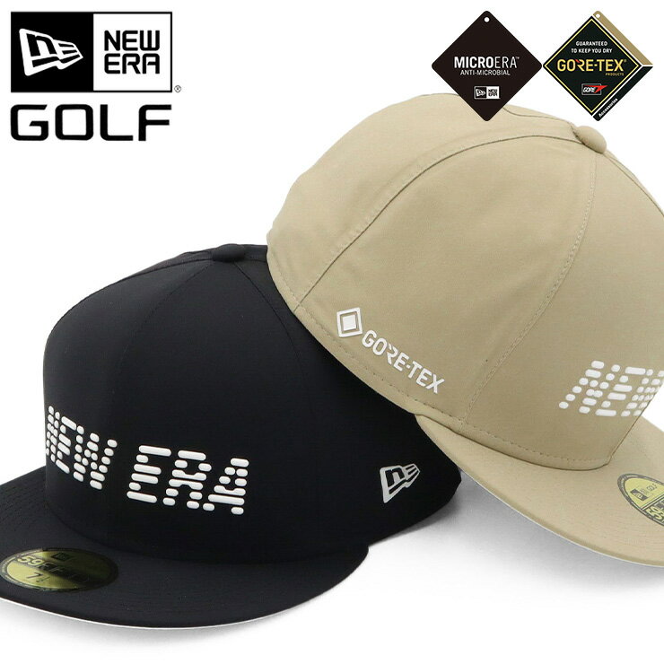 ニューエラ 帽子（メンズ） ニューエラ ゴルフ キャップ NEW ERA GOLF CAP 59FIFTY ベースボールキャップ メンズ レディース 帽子 黒 ベージュ ナイロン ゴアテックス 大きいサイズ ブランド 深め おしゃれ かっこいい 人気 春 夏 秋 冬 ニューエラー 正規品 ユニセックス 男女兼用 オールシーズン