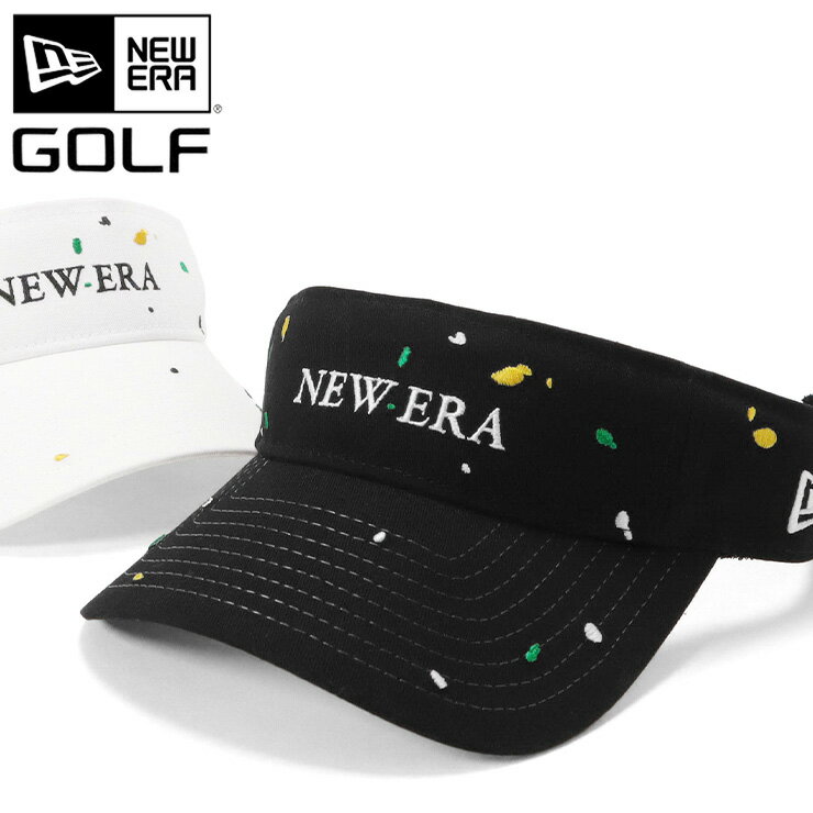 楽天ONSPOTZニューエラ ゴルフ サンバイザー NEW ERA GOLF レディース メンズ 帽子 黒 白 ブランド 深め おしゃれ かっこいい 人気 春 夏 秋 冬 オールシーズン ニューエラー 大きい 小さい サイズ 調整 正規品 ユニセックス 男女兼用 ストリート コーデ 夏用 冬用