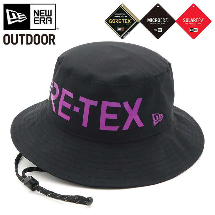 ニューエラ 帽子（メンズ） ニューエラ アウトドア アドベンチャーハット NEW ERA OUTDOOR HAT メンズ レディース 帽子 黒 ナイロン ゴアテックス ブランド 深め おしゃれ かっこいい 人気 春 夏 秋 冬 オールシーズン ニューエラー 大きい 小さい サイズ 正規品 ユニセックス 男女兼用 ストリート