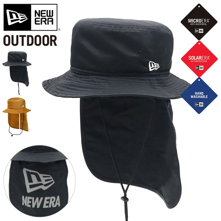 ニューエラ アウトドア アドベンチャーハット NEW ERA OUTDOOR HAT メンズ レディース 帽子 黒 カーキ 日除付き ブランド 深め おしゃれ かっこいい 人気 春 夏 秋 冬 オールシーズン ニューエラー 大きい 小さい サイズ 正規品 ユニセックス 男女兼用 ストリート コーデ