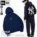 ニューエラ パーカー NEW ERA フード付き NY LA MLB ニューヨーク ヤンキース 綿 コットン 黒 白 メンズ レディース ブランド おしゃれ か...