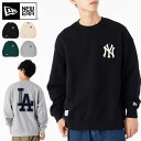 ニューエラ トレーナー NEW ERA クルーネック NY LA MLB ニューヨーク ヤンキース 黒 韓国 企画 アパレル メンズ レディース ブランド おしゃれ かっこいい 人気 オーバーサイズ 秋 冬 ニューエラー 正規品 大きい 小さい サイズ ユニセックス 男女兼用 ストリート 冬用 防寒