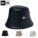 ニューエラ バケットハット NEW ERA HAT バケハ メンズ レディース 帽子 無地 シンプル ベーシック 黒 白 ベージュ ブランド 深め おしゃれ か...