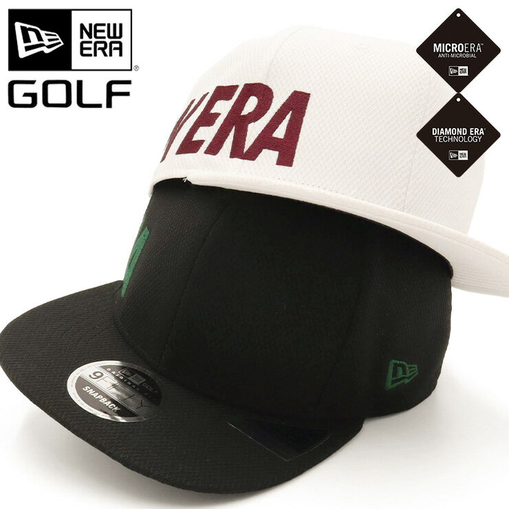 ニューエラ 帽子（メンズ） ニューエラ ゴルフ キャップ NEW ERA GOLF CAP 9FIFTY メンズ レディース 帽子 黒 白 ブランド 深め おしゃれ かっこいい 人気 春 夏 秋 冬 オールシーズン ニューエラー 大きい 小さい サイズ 調整 正規品 ユニセックス 男女兼用 ストリート コーデ 夏用 冬用