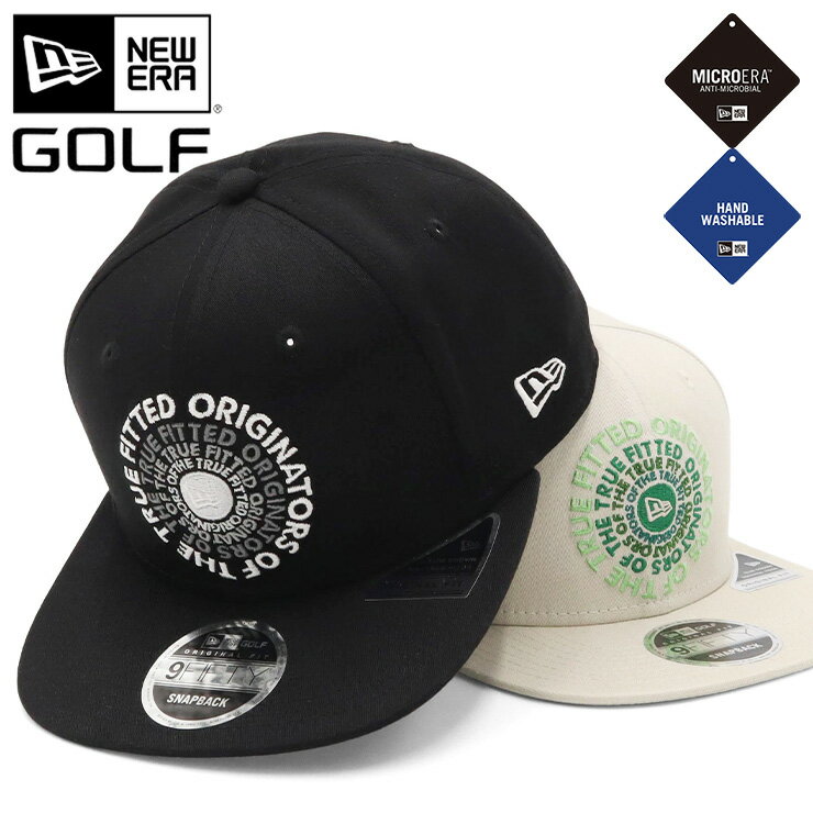 ニューエラ 帽子（メンズ） ニューエラ ゴルフ キャップ NEW ERA GOLF CAP 9FIFTY メンズ レディース 帽子 黒 白 綿 コットン ブランド 深め おしゃれ かっこいい 人気 春 夏 秋 冬 オールシーズン ニューエラー 大きい 小さい サイズ 調整 正規品 ユニセックス 男女兼用 ストリート コーデ 夏用 冬用