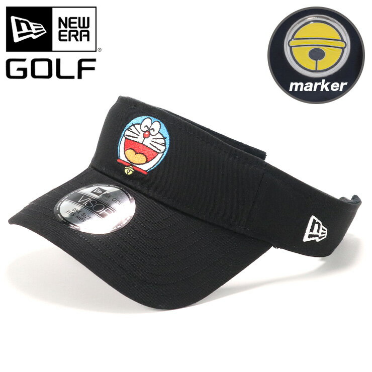 ニューエラ 帽子（メンズ） ニューエラ ゴルフ サンバイザー NEW ERA GOLF レディース メンズ 帽子 コラボ ドラえもん グッズ 黒 綿 コットン ブランド 深め おしゃれ かっこいい 人気 春 夏 秋 冬 オールシーズン ニューエラー 大きい 小さい サイズ 調整 正規品 ユニセックス 男女兼用 ストリート