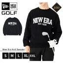 ニューエラ ゴルフ ウェア NEW ERA GOLF 長袖 セーター ONSPOTZ 別注 黒 メンズ レディース ブランド おしゃれ かっこいい 人気 オーバーサイズ 秋 冬 ニューエラー 正規品 大きい 小さい サイズ ユニセックス 男女兼用 ストリート 冬用 防寒