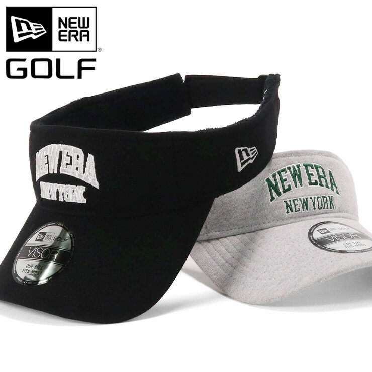 ニューエラ 帽子（メンズ） ニューエラ ゴルフ サンバイザー NEW ERA GOLF レディース メンズ 帽子 黒 綿 コットン ブランド 深め おしゃれ かっこいい 人気 春 夏 秋 冬 オールシーズン ニューエラー 大きい 小さい サイズ 調整 正規品 ユニセックス 男女兼用 ストリート コーデ 夏用 冬用