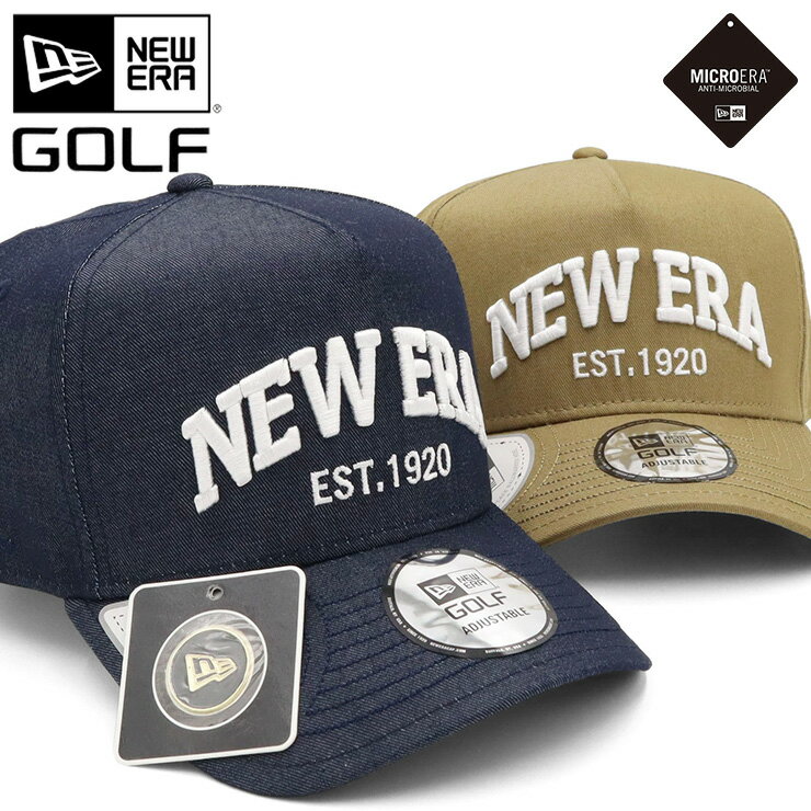 ニューエラ 帽子（メンズ） ニューエラ ゴルフ キャップ NEW ERA GOLF CAP 9FORTY A-Frame メンズ レディース 帽子 ベージュ 綿 コットン ブランド 深め おしゃれ かっこいい 人気 春 夏 秋 冬 オールシーズン ニューエラー 大きい 小さい サイズ 調整 正規品 ユニセックス 男女兼用 ストリート コーデ