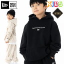 ニューエラ キッズ パーカー NEW ERA KIDS トレーナー フード付き 長袖 ONSPOTZ 別注 黒 白 綿 コットン ブランド 男の子 女の子 人気...