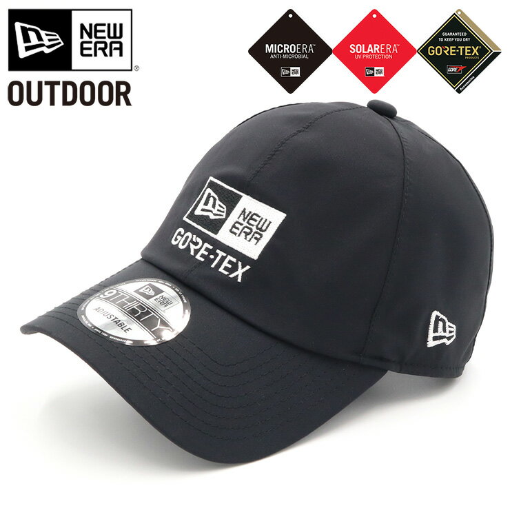 ニューエラ 帽子（メンズ） ニューエラ アウトドア キャップ NEW ERA OUTDOOR CAP 9THIRTY ローキャップ メンズ レディース 帽子 黒 ナイロン ゴアテックス ブランド 深め おしゃれ かっこいい 人気 春 夏 秋 冬 オールシーズン ニューエラー 大きい 小さい サイズ調整 正規品 ユニセックス 男女兼用